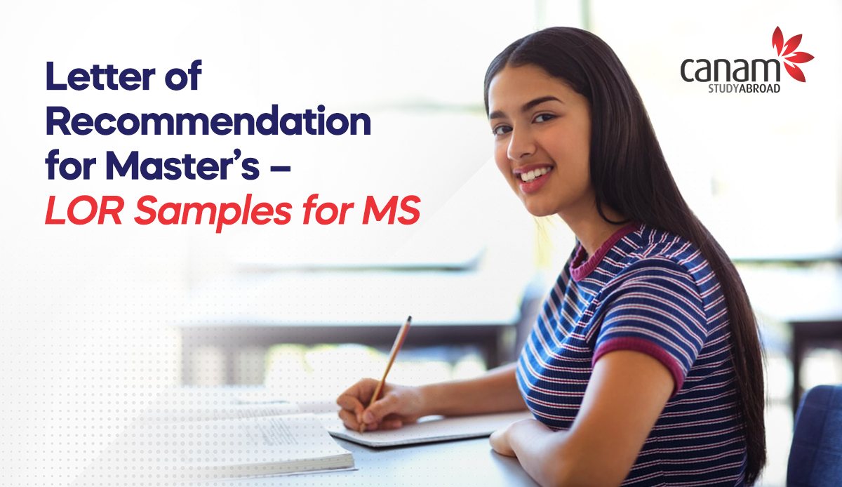 Letter of Recommendation for Masters - LOR Samples for MS