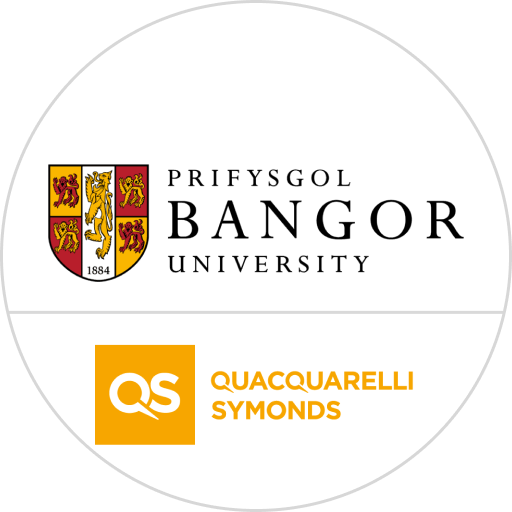 QS - Bangor University logo