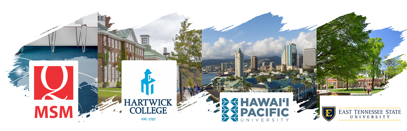 University Visit - Hartwick College, East Tennese State University, Hawai Pacific University (MSM), USA
