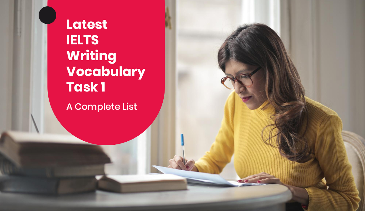 Latest IELTS Writing Vocabulary Task 1 : A Complete List