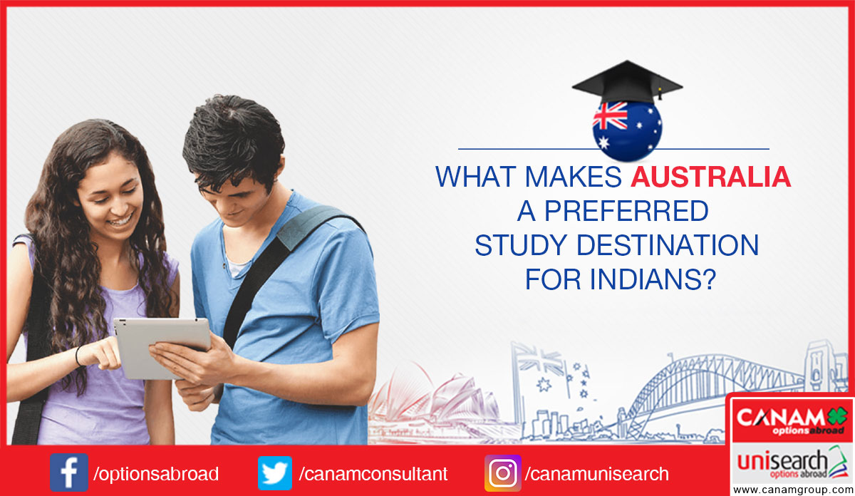 What makes Australia a preferred study destination for Indians?