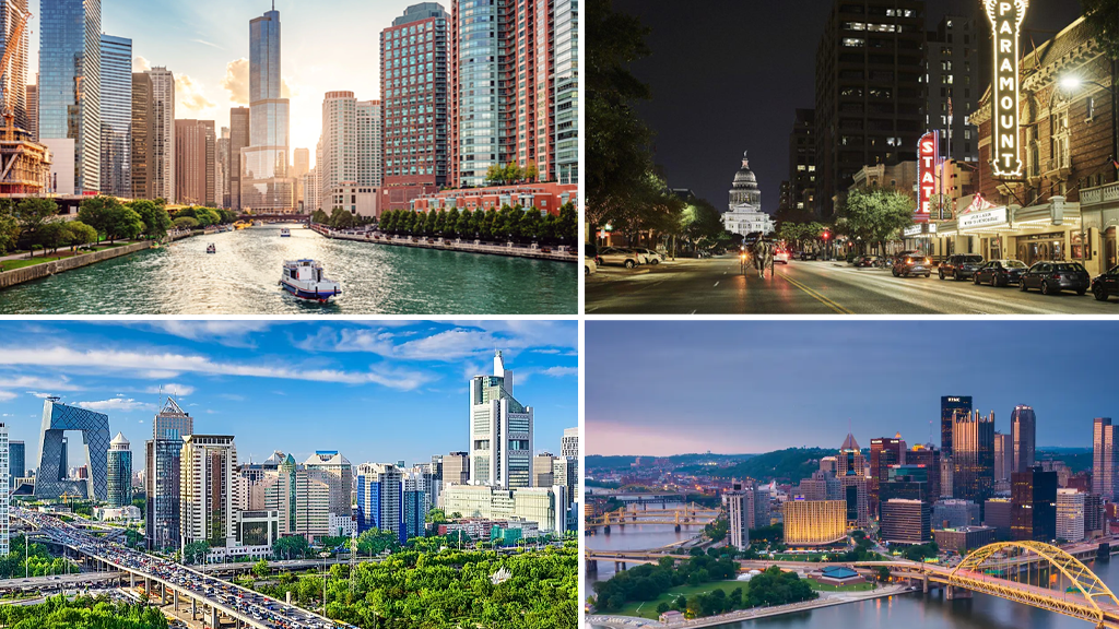 What are the different cities in America like